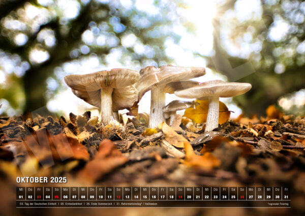 Kalender 2025 Nature von naturfotografie.de