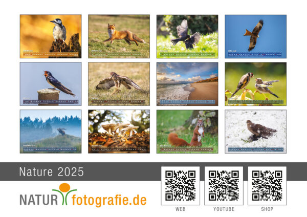 Kalender 2025 Nature von naturfotografie.de